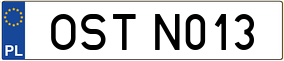 Trailer License Plate